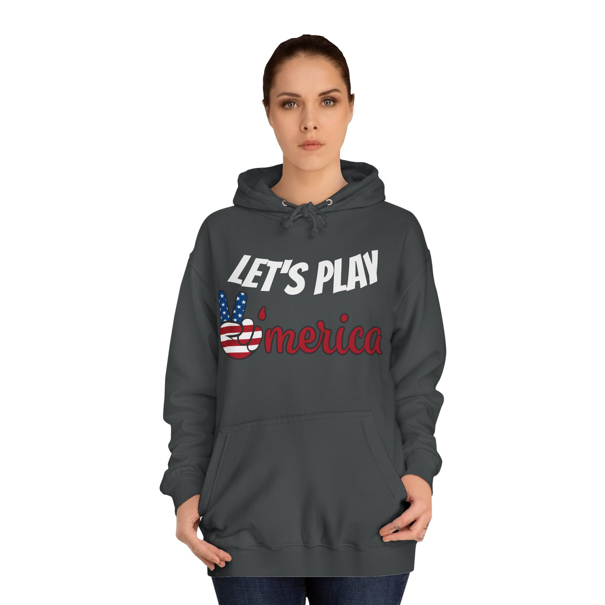 DOGEBROS "LET'S PLAY" Unisex College Hoodie with Vintage Americana Design | Cozy Casual Wear for College Students, Gift for Easter, 4th of July, Proud [...]