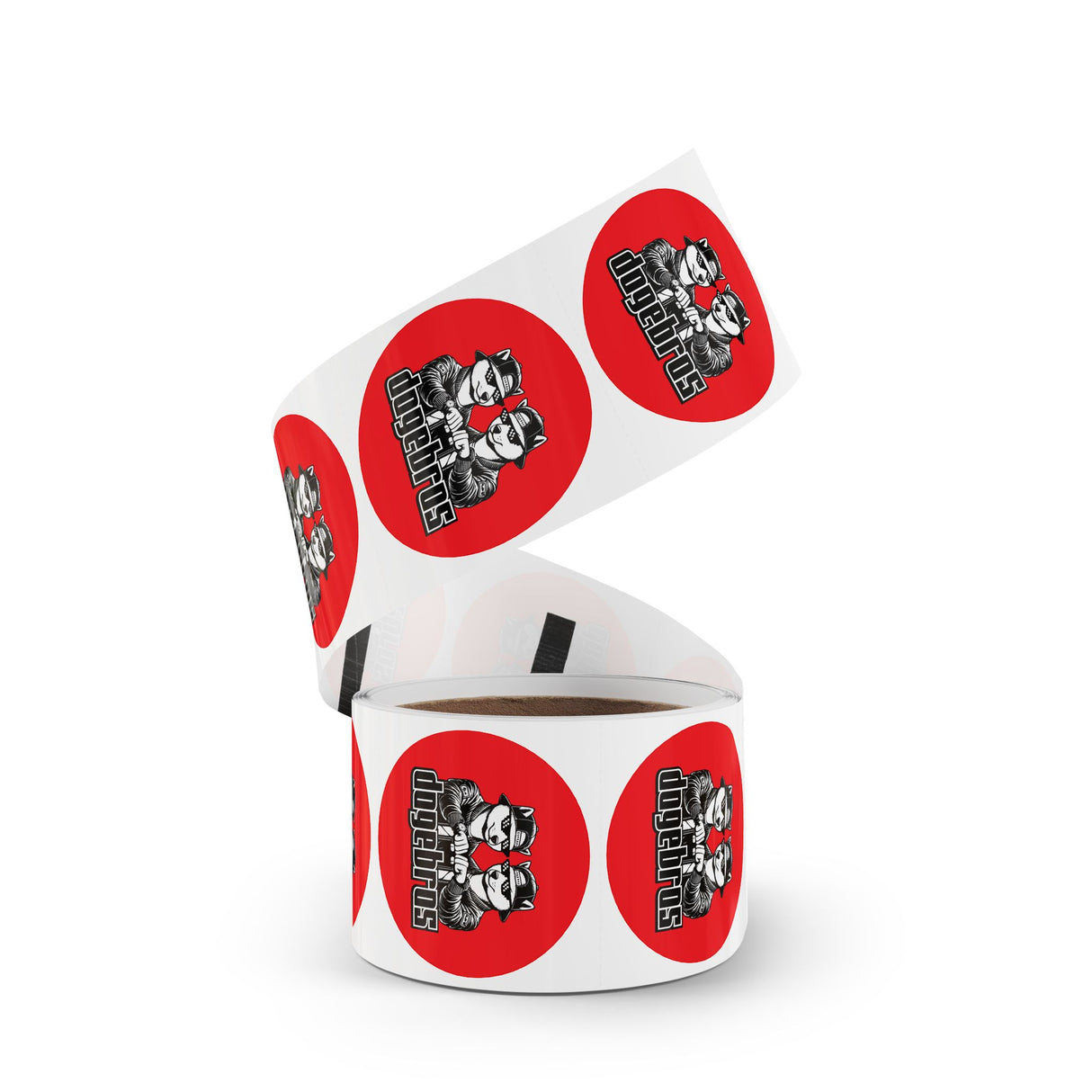 DOGEBROS "ROUND" Stickers | Fun Label Rolls for Crafts, Gifts, Party Decor, Scrapbooking, and More!