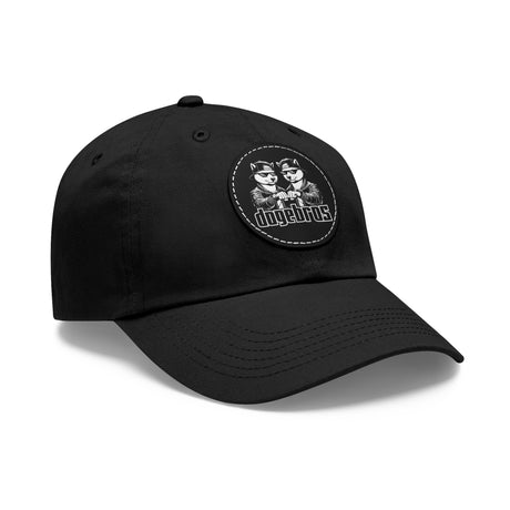 DOGEBROS Stylish Hat with Leather Patch, Casual Cap, Unique Gift for Dads, Trendy Accessories, Perfect for Everyday Wear or Special Occasions