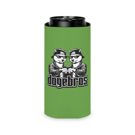 DOGEBROS Funny Can Cooler, Dog-Themed Party Favors, Perfect for BBQs, Tailgates, Gifts for Dog Lovers, Unique Drink Holder - GREEN