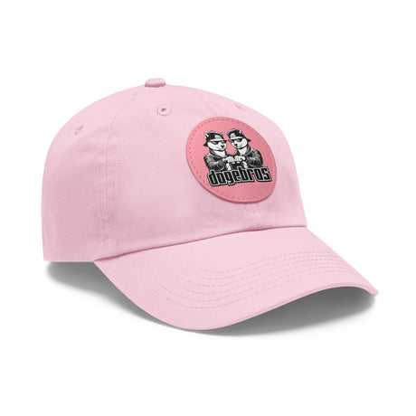 DOGEBROS Stylish Hat with Leather Patch, Casual Cap, Unique Gift for Dads, Trendy Accessories, Perfect for Everyday Wear or Special Occasions