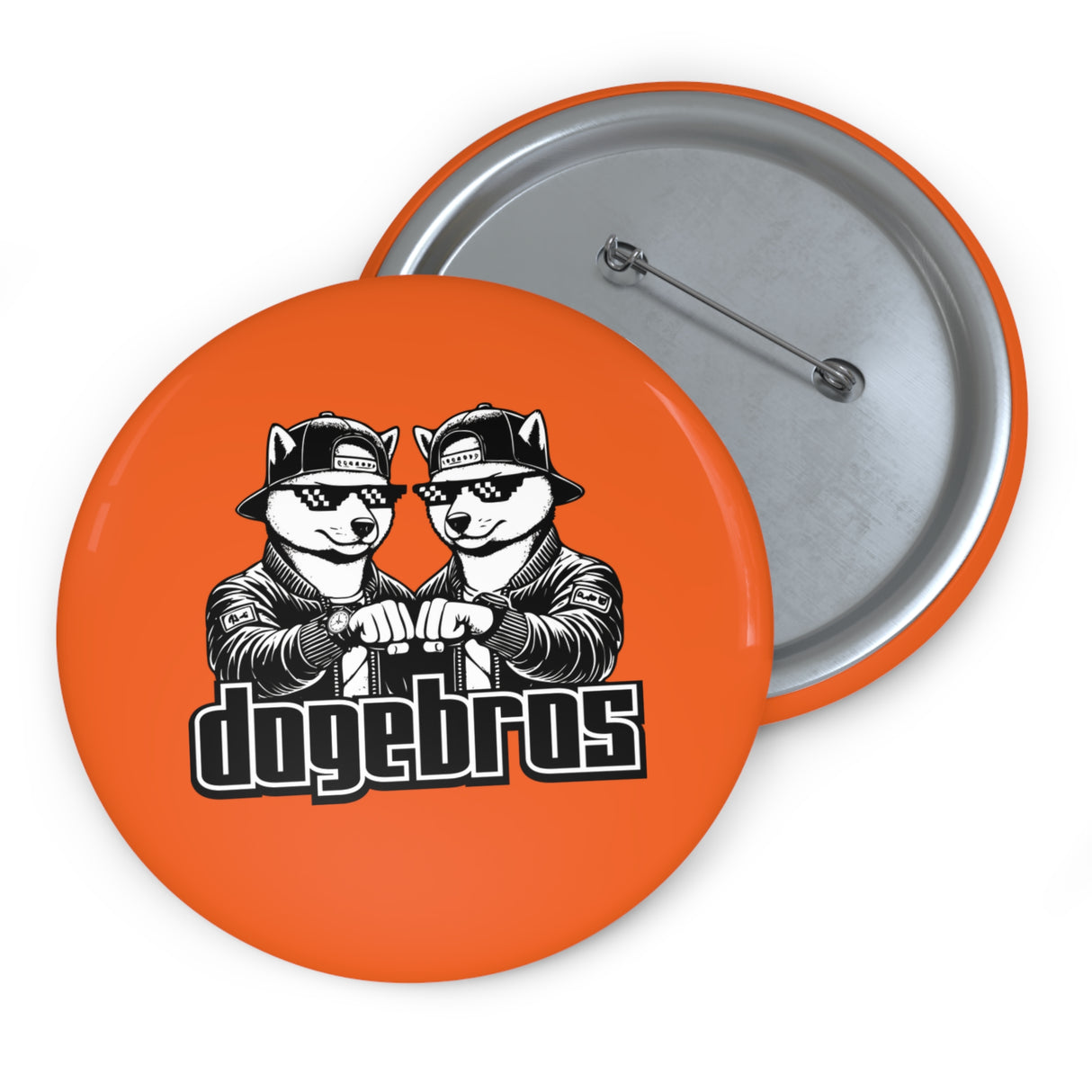 DOGEBROS Pin Buttons, Fun Badges for Gifts, Stylish Friends Accessories, Collectible Pins, Unique Party Favors - ORANGE