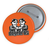 DOGEBROS Pin Buttons, Fun Badges for Gifts, Stylish Friends Accessories, Collectible Pins, Unique Party Favors - ORANGE
