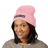 DOGEBROS Stylish Embroidered Beanie for Trendsetters, Cozy Winter Hat, Perfect Gift for DOGEBROS Fans, Unique Fashion Accessory, Unisex Headwear