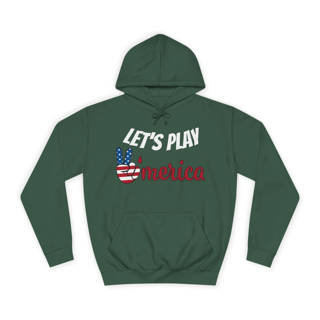 DOGEBROS "LET'S PLAY" Unisex College Hoodie with Vintage Americana Design | Cozy Casual Wear for College Students, Gift for Easter, 4th of July, Proud [...]