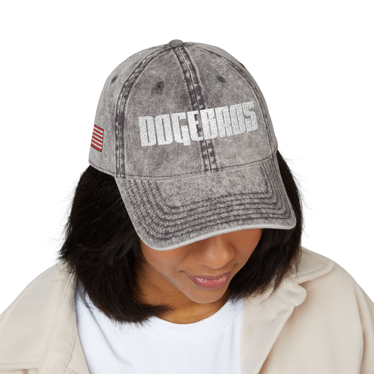 DOGEBROS "ORIGINAL USA" Vintage Embroidered Cap | Casual Style Hat for Dog Lovers, Unisex Gift, Summer Accessory, Trendy Headwear