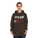 DOGEBROS "LET'S PLAY" Unisex College Hoodie with Vintage Americana Design | Cozy Casual Wear for College Students, Gift for Easter, 4th of July, Proud [...]