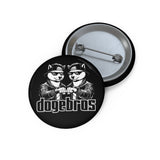 DOGEBROS Pin Buttons, Fun Badges for Gifts, Stylish Friends Accessories, Collectible Pins, Unique Party Favors - BLACK