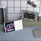 2026 DOGEBROS Desktop Calendar — Spiral-Bound Grid Monthly Planner