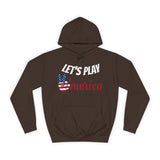 DOGEBROS "LET'S PLAY" Unisex College Hoodie with Vintage Americana Design | Cozy Casual Wear for College Students, Gift for Easter, 4th of July, Proud [...]