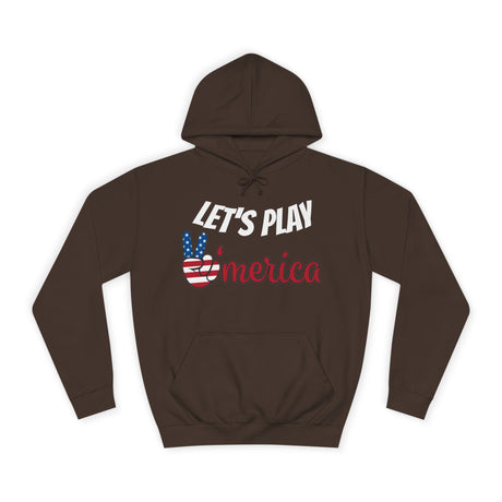 DOGEBROS "LET'S PLAY" Unisex College Hoodie with Vintage Americana Design | Cozy Casual Wear for College Students, Gift for Easter, 4th of July, Proud [...]