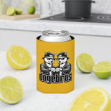 DOGEBROS Funny Can Cooler, Dog-Themed Party Favors, Perfect for BBQs, Tailgates, Gifts for Dog Lovers, Unique Drink Holder - YELLOW