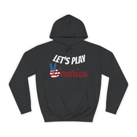 DOGEBROS "LET'S PLAY" Unisex College Hoodie with Vintage Americana Design | Cozy Casual Wear for College Students, Gift for Easter, 4th of July, Proud [...]