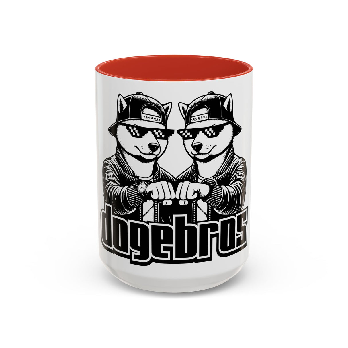 DOGEBROS Coffee Mug, Funny Dog Mug, Gift for Dog Lovers, Unique Cat Mug, Cool Pet Lover Cup, Black Handle Ceramic Mug