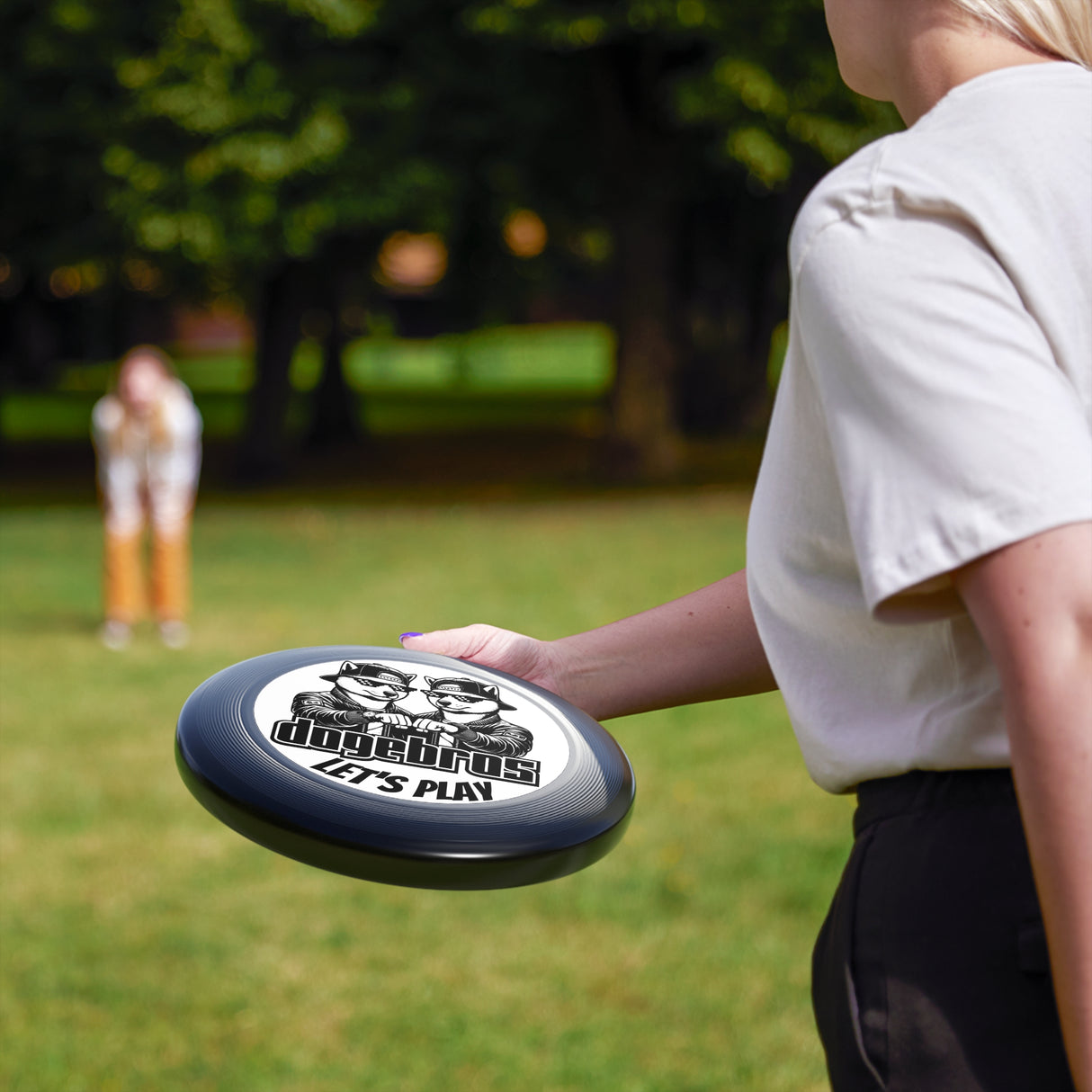 DOGEBROS "LET'S PLAY" Frisbee: Fun Outdoor Games for All, Perfect Gift for Dog Lovers, Summer Parties, Family Gatherings, Play Outdoors