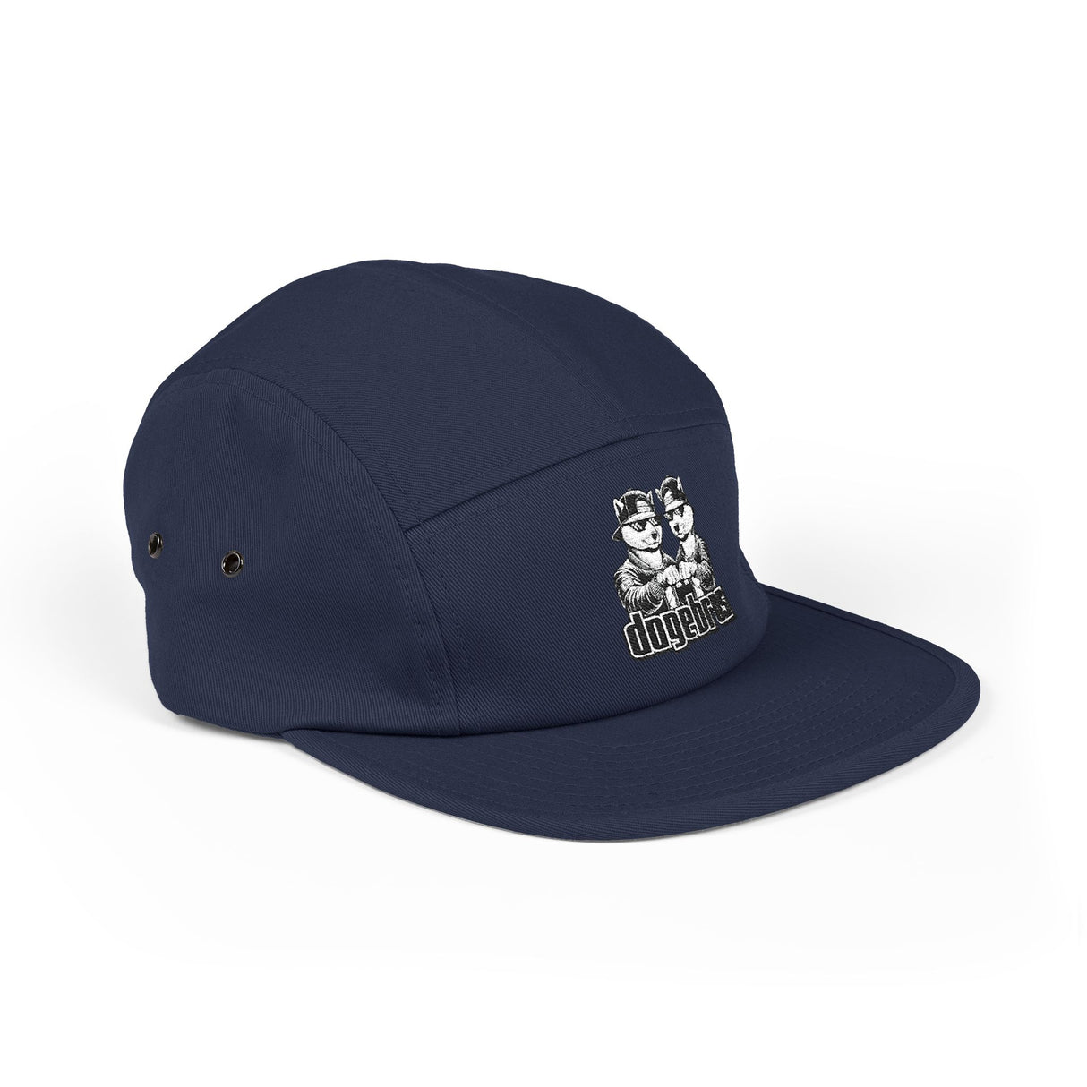DOGEBROS "TRENDY" 5-Panel Cap, Embroidered Hat, Casual Streetwear, Gift for Dog Lovers, Summer Accessory