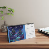 2026 DOGEBROS Desktop Calendar — Spiral-Bound Grid Monthly Planner