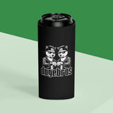 DOGEBROS Funny Can Cooler, Dog-Themed Party Favors, Perfect for BBQs, Tailgates, Gifts for Dog Lovers, Unique Drink Holder - BLACK