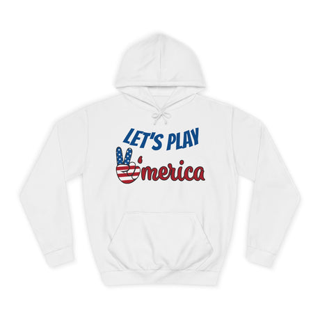 DOGEBROS "LET'S PLAY" Unisex College Hoodie with Vintage Americana Design | Cozy Casual Wear for College Students, Gift for Easter, 4th of July, Proud [...]