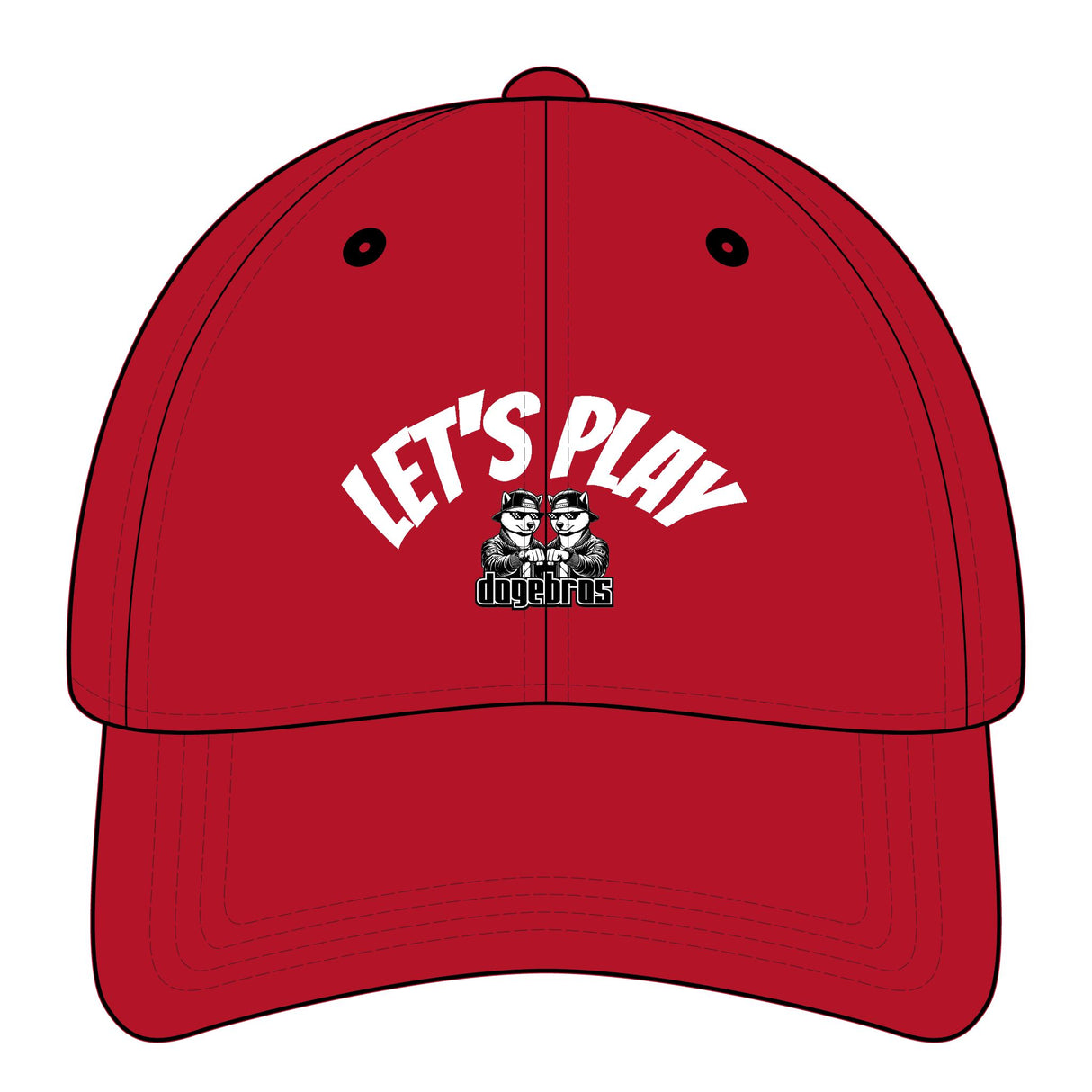 DOGEBROS "LET'S PLAY" Relaxed Classic Cap  | Fun Accessory, Streetwear Fashion, Gift for all, Casual Headwear