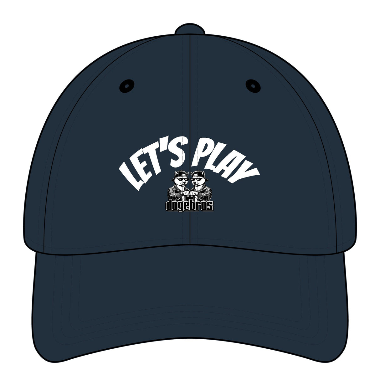 DOGEBROS "LET'S PLAY" Relaxed Classic Cap  | Fun Accessory, Streetwear Fashion, Gift for all, Casual Headwear