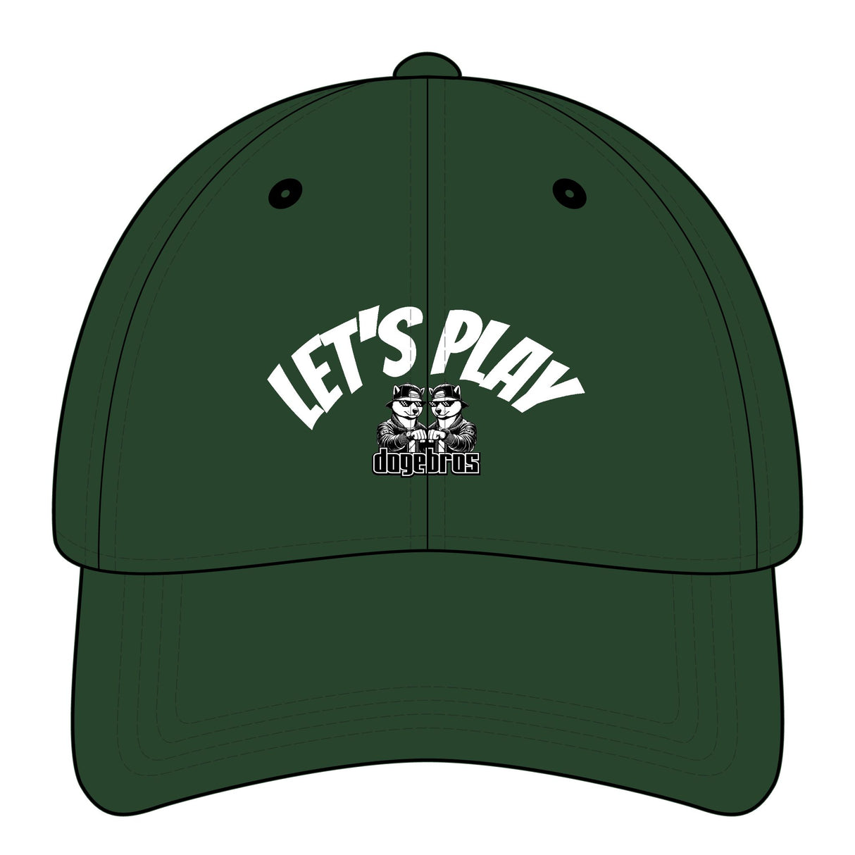 DOGEBROS "LET'S PLAY" Relaxed Classic Cap  | Fun Accessory, Streetwear Fashion, Gift for all, Casual Headwear