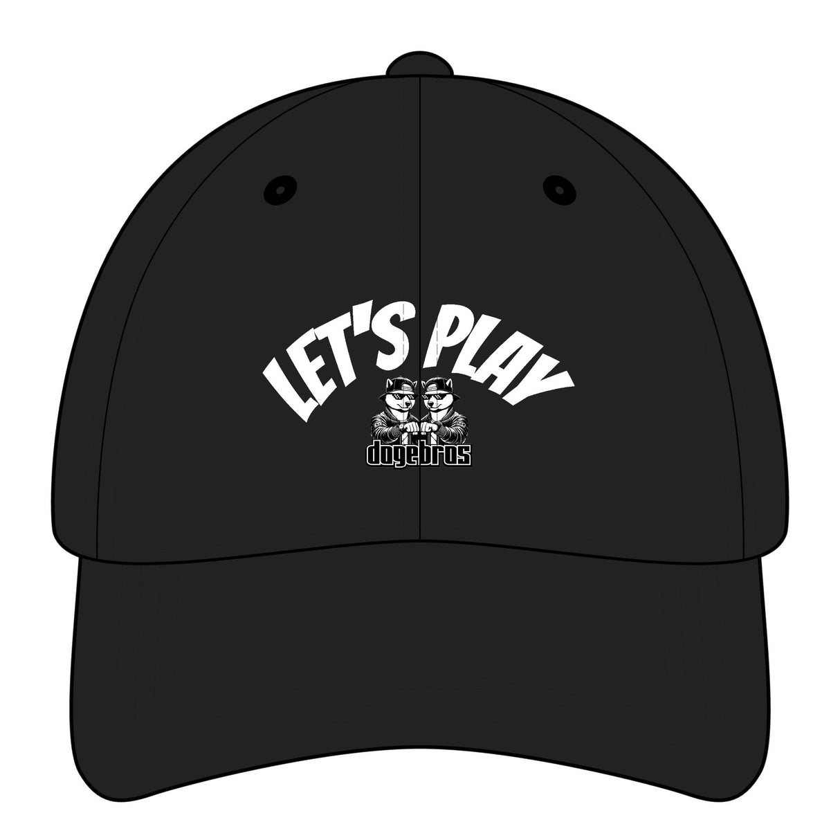DOGEBROS "LET'S PLAY" Relaxed Classic Cap  | Fun Accessory, Streetwear Fashion, Gift for all, Casual Headwear