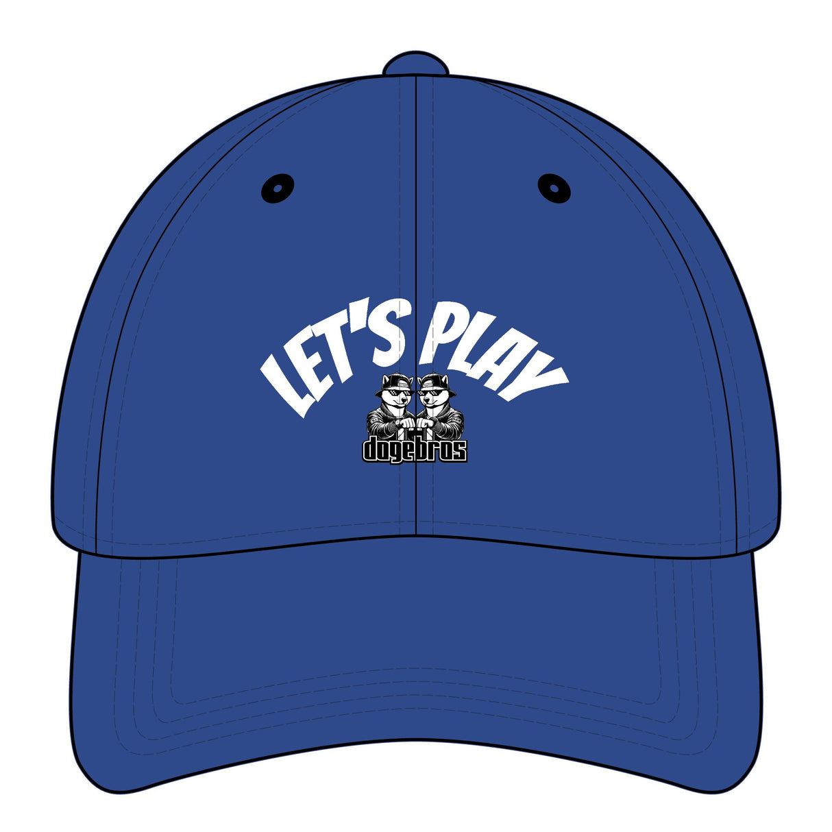 DOGEBROS "LET'S PLAY" Relaxed Classic Cap  | Fun Accessory, Streetwear Fashion, Gift for all, Casual Headwear