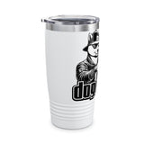 DOGEBROS "COOL" Ringneck Tumbler, 20oz - Perfect Gift for Dog Lovers, Travel Mug, Insulated Drinkware, Unique Coffee Cup, Funny Pet-Themed
