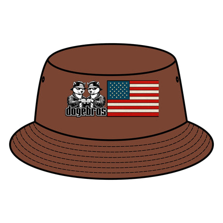 DOGEBROS "ORIGINAL USA" Bucket Hat | Trendy Beachwear, Outdoor Adventure Sun Hat, Unique Gift for Friends, Casual Fashion Accessory
