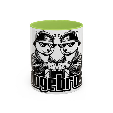DOGEBROS Coffee Mug, Funny Dog Mug, Gift for Dog Lovers, Unique Cat Mug, Cool Pet Lover Cup, Black Handle Ceramic Mug