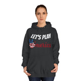 DOGEBROS "LET'S PLAY" Unisex College Hoodie with Vintage Americana Design | Cozy Casual Wear for College Students, Gift for Easter, 4th of July, Proud [...]