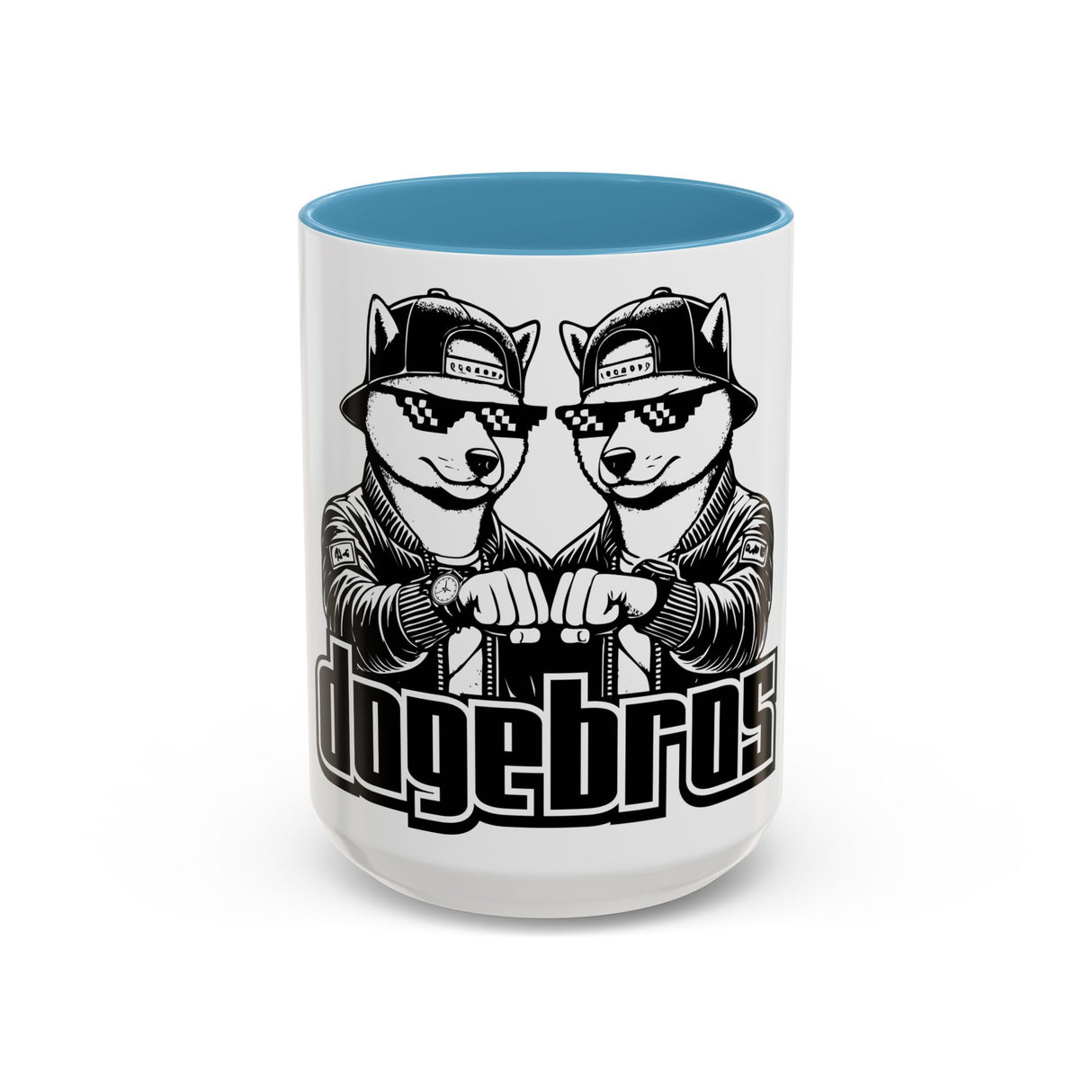 DOGEBROS Coffee Mug, Funny Dog Mug, Gift for Dog Lovers, Unique Cat Mug, Cool Pet Lover Cup, Black Handle Ceramic Mug