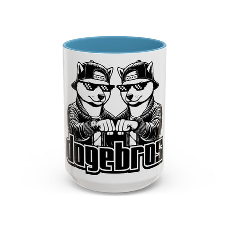 DOGEBROS Coffee Mug, Funny Dog Mug, Gift for Dog Lovers, Unique Cat Mug, Cool Pet Lover Cup, Black Handle Ceramic Mug