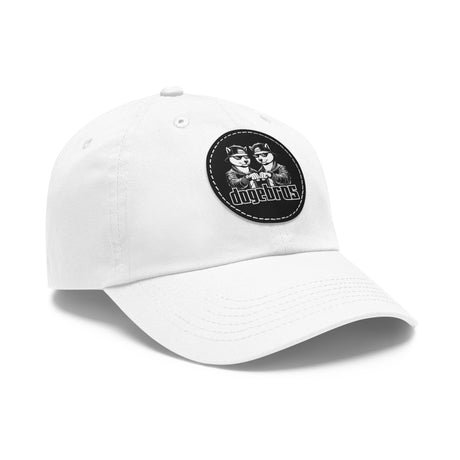 DOGEBROS Stylish Hat with Leather Patch, Casual Cap, Unique Gift for Dads, Trendy Accessories, Perfect for Everyday Wear or Special Occasions