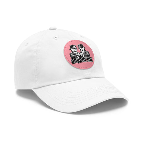 DOGEBROS Stylish Hat with Leather Patch, Casual Cap, Unique Gift for Dads, Trendy Accessories, Perfect for Everyday Wear or Special Occasions