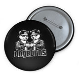 DOGEBROS Pin Buttons, Fun Badges for Gifts, Stylish Friends Accessories, Collectible Pins, Unique Party Favors - BLACK